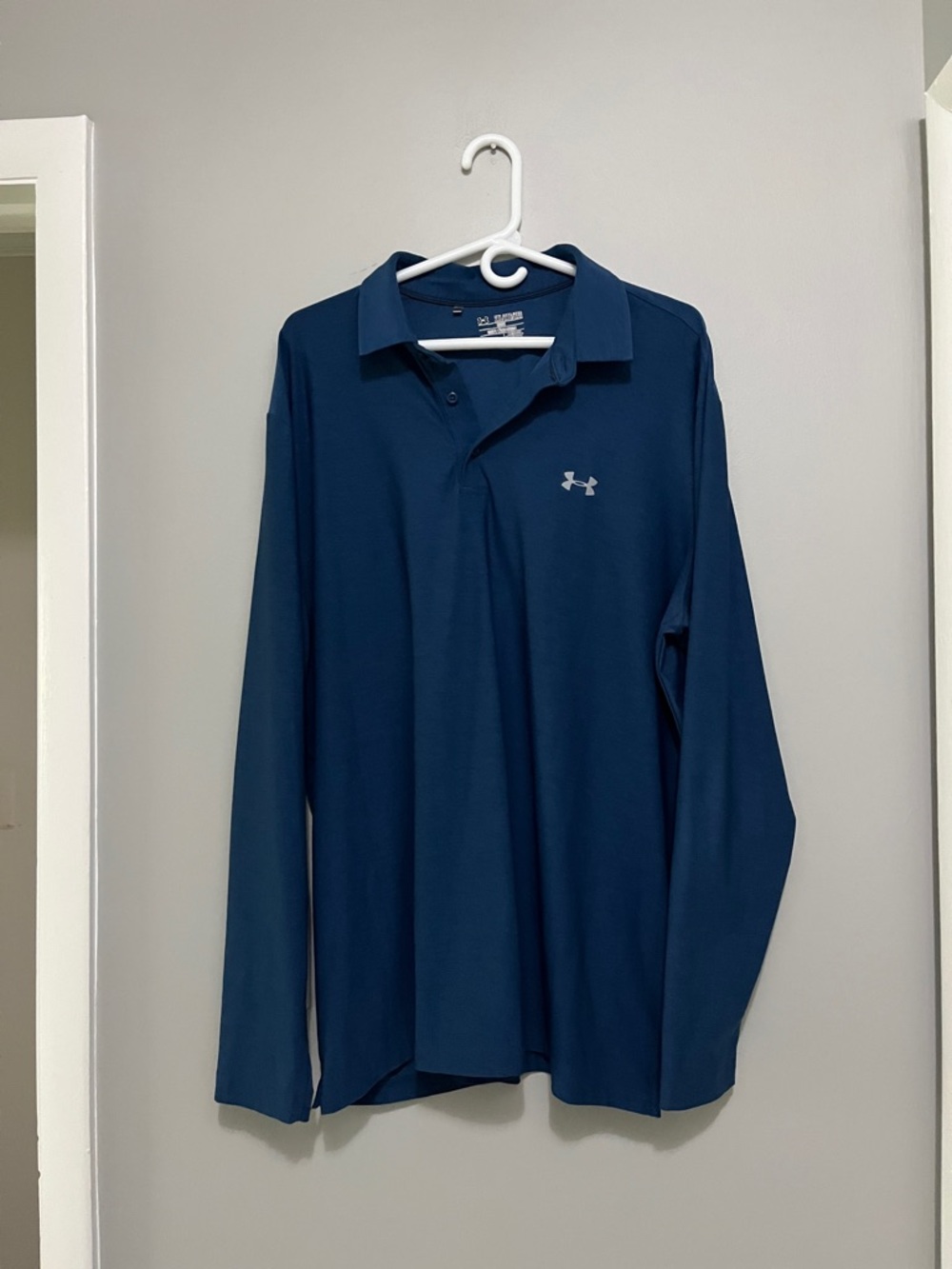 Under Armour Men’s Long-Sleeve Polo - Deep Blue